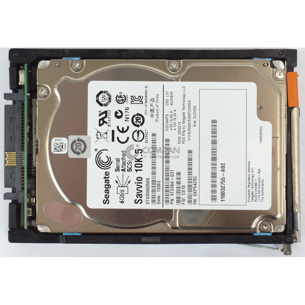 005049197 EMC HDD 300GB 10K SAS 6G 2.5" SFF HOT-SWAP FOR EMC VNX